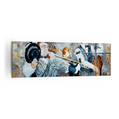 Quadro em tela - Todo aquele jazz - 160x50 cm