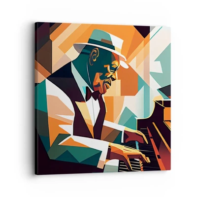 Quadro em tela - Todo aquele jazz - 30x30 cm