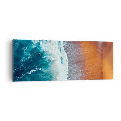 Quadro em tela - Toque do oceano - 140x50 cm