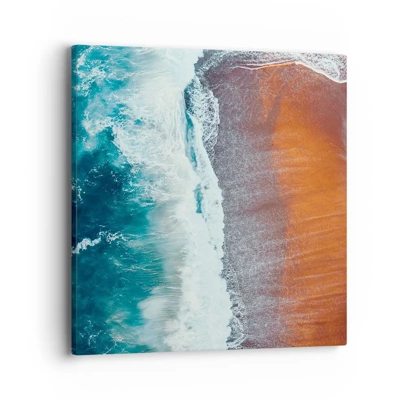 Quadro em tela - Toque do oceano - 40x40 cm