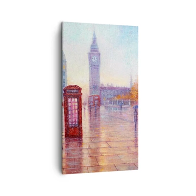 Quadro em tela - Um dia de outono em Londres - 45x80 cm