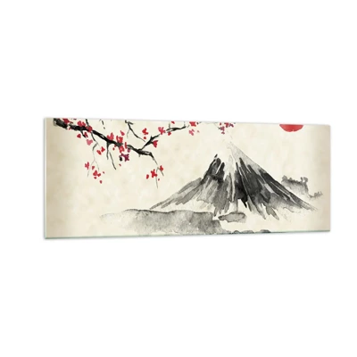 Quadro em vidro - Ame o Japão - 140x50 cm