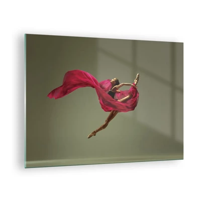 Quadro em vidro - Chama dançante - 70x50 cm
