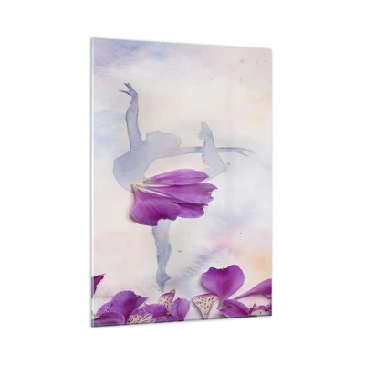 Quadro em vidro - Delicada como uma flor - 50x70 cm