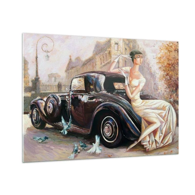 Quadro em vidro - Elegância retro - 100x70 cm