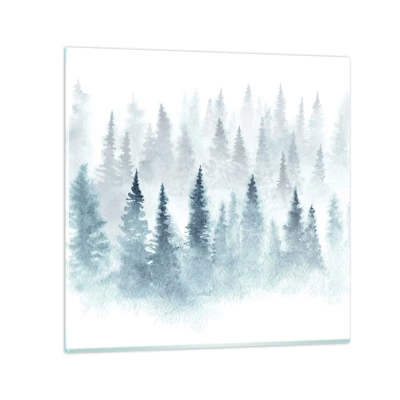 Quadro em vidro - Envolto no nevoeiro - 50x50 cm