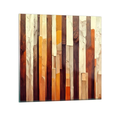 Quadro em vidro - Hino das árvores da floresta - 40x40 cm