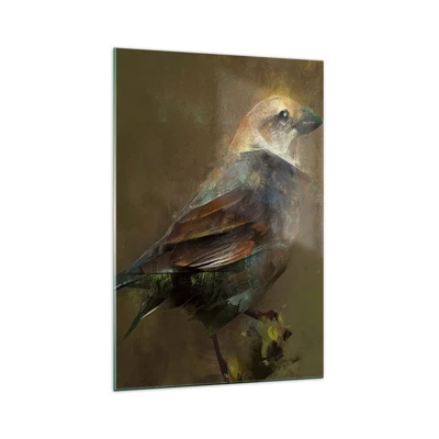 Quadro em vidro - Pardal, pequeno passarinho - 70x100 cm