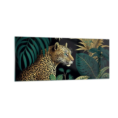 Quadro em vidro - Um anfitrião na selva - 100x40 cm