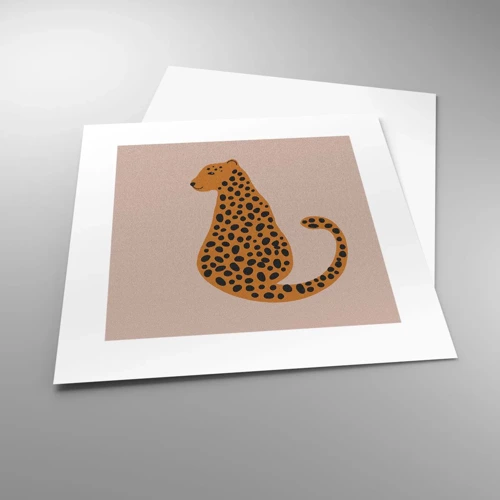 Pôster - A estampa de leopardo está na moda - 30x30 cm