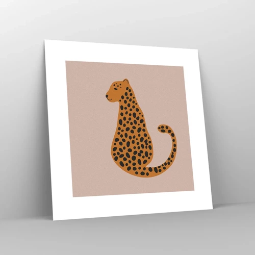 Pôster - A estampa de leopardo está na moda - 30x30 cm