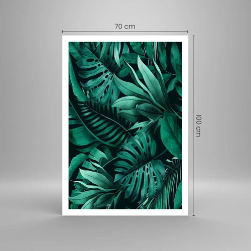 Pôster - A profundidade da vegetação tropical - 70x100 cm