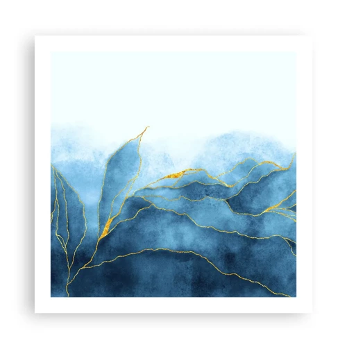 Pôster - Azul dourado - 60x60 cm