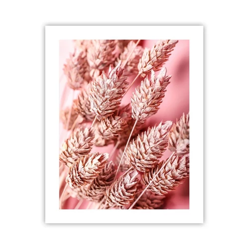 Pôster - Cascata floral em rosa - 40x50 cm