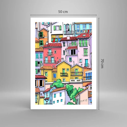 Pôster - Cidade divertida - 50x70 cm