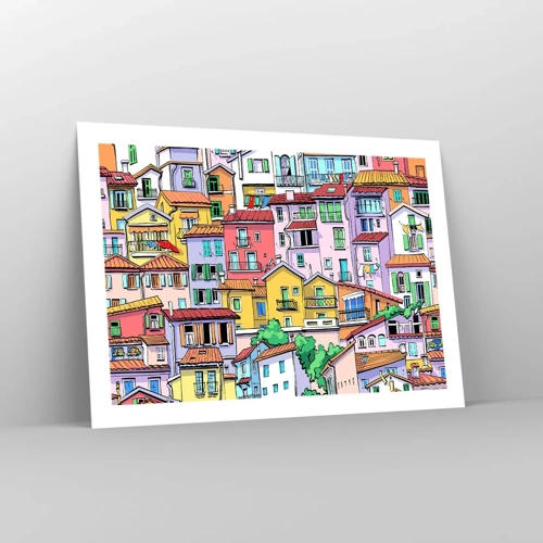 Pôster - Cidade divertida - 70x50 cm