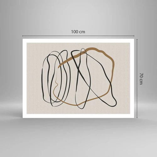 Pôster - Composição – dança em loop - 100x70 cm