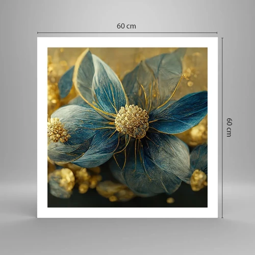 Pôster - Florescer com ouro - 60x60 cm