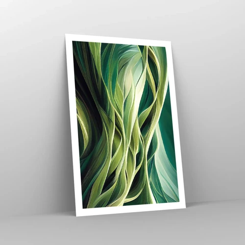 Pôster - Jogo verde abstrato - 61x91 cm