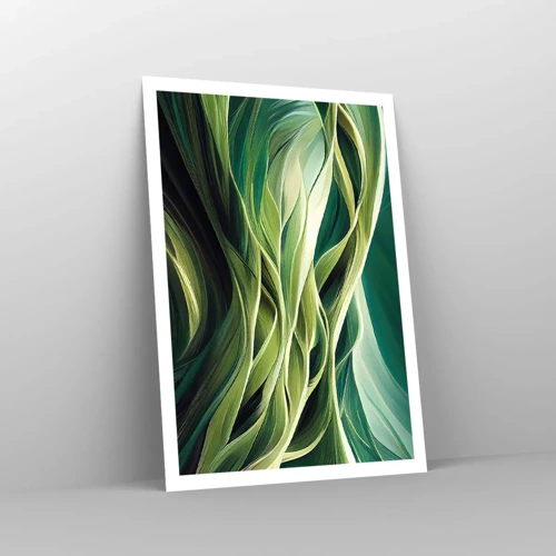 Pôster - Jogo verde abstrato - 70x100 cm