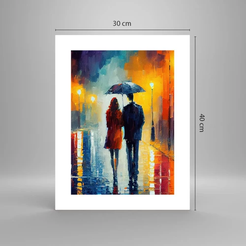 Pôster - Juntos – uma noite colorida - 30x40 cm