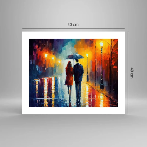 Pôster - Juntos – uma noite colorida - 50x40 cm