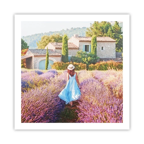 Pôster - Menina Lavanda - 60x60 cm