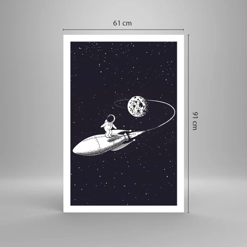 Pôster - Surfista espacial - 61x91 cm