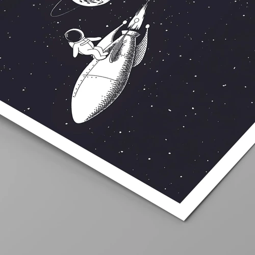 Pôster - Surfista espacial - 61x91 cm