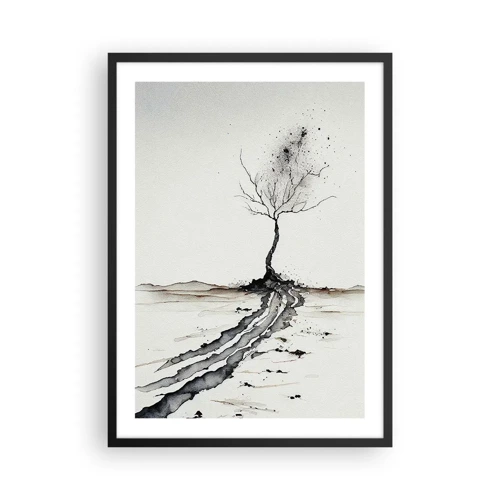 Pôster com moldura preta - Melancolia de inverno - 50x70 cm