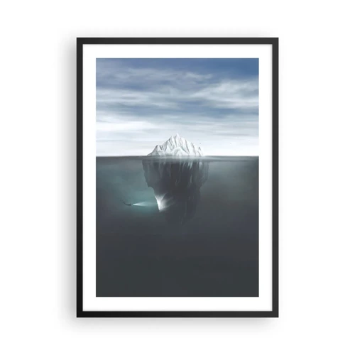 Pôster com moldura preta - Mistério subaquático - 50x70 cm