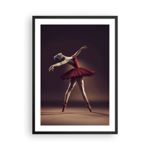 Pôster com moldura preta - Prima ballerina - 50x70 cm