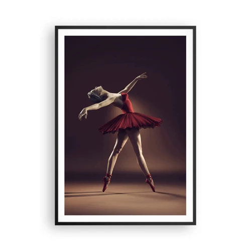 Pôster com moldura preta - Prima ballerina - 70x100 cm