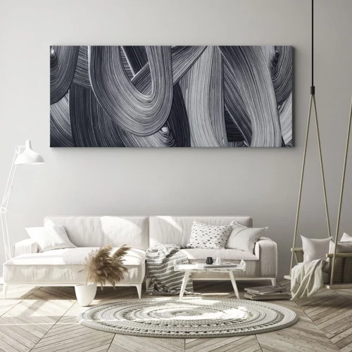 Quadro em tela - A fluidez da realidade - 120x50 cm