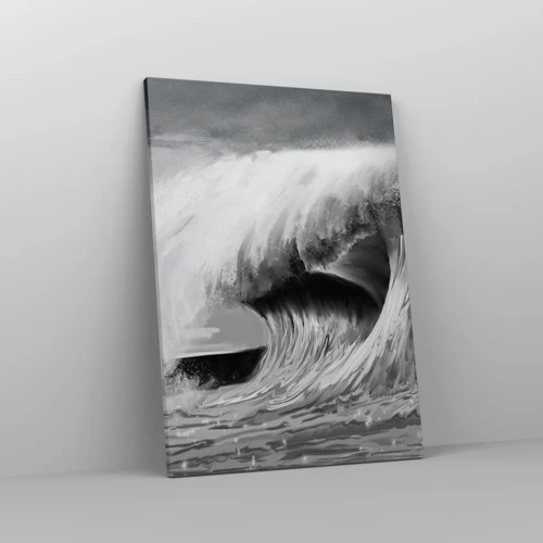 Quadro em tela - A ira do oceano - 50x70 cm