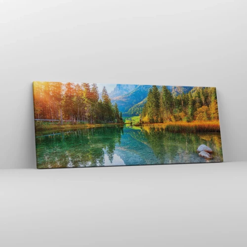 Quadro em tela - A suavidade do outono - 100x40 cm