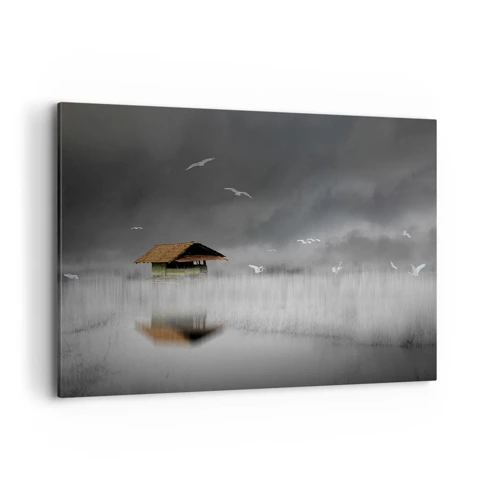 Quadro em tela - Abrigo da chuva - 100x70 cm