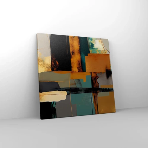 Quadro em tela - Abstração – luz e sombra - 40x40 cm