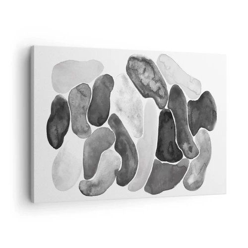 Quadro em tela - Abstração rochosa - 70x50 cm