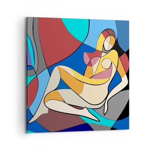 Quadro em tela - Acto cubista - 60x60 cm