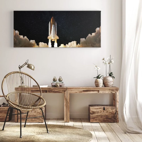 Quadro em tela - Ad astra! - 100x40 cm