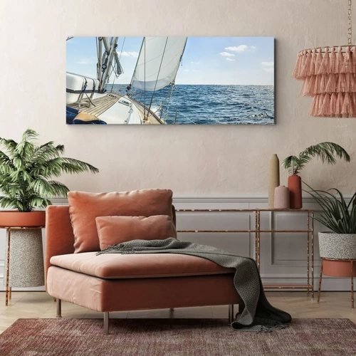 Quadro em tela - Ahoy, aventura - 100x40 cm