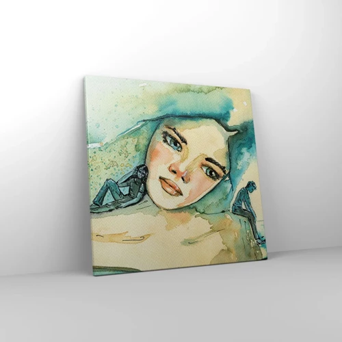 Quadro em tela - Am I blue? - 50x50 cm