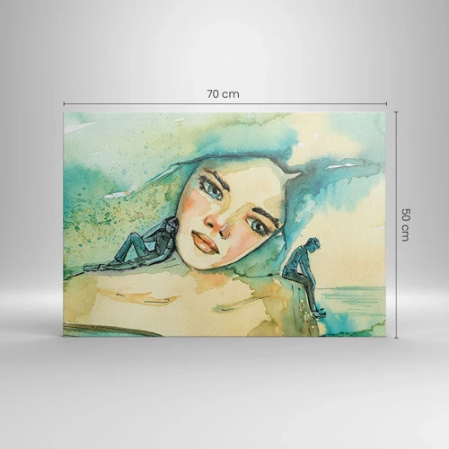 Quadro em tela - Am I blue? - 70x50 cm