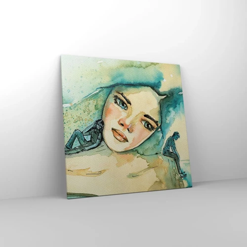 Quadro em tela - Am I blue? - 70x70 cm