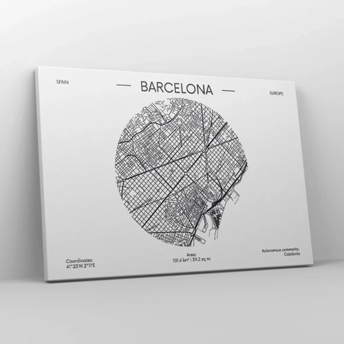Quadro em tela - Anatomia de Barcelona - 70x50 cm