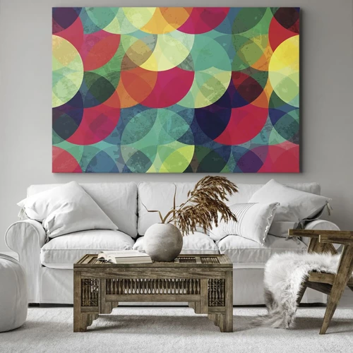 Quadro em tela - Ascensão às cores - 70x50 cm