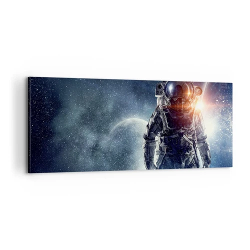 Quadro em tela - Aventura espacial - 100x40 cm