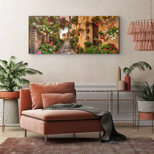 Quadro em tela - Beco italiano - 100x40 cm