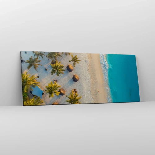 Quadro em tela - Bem vindo ao Paraíso - 100x40 cm